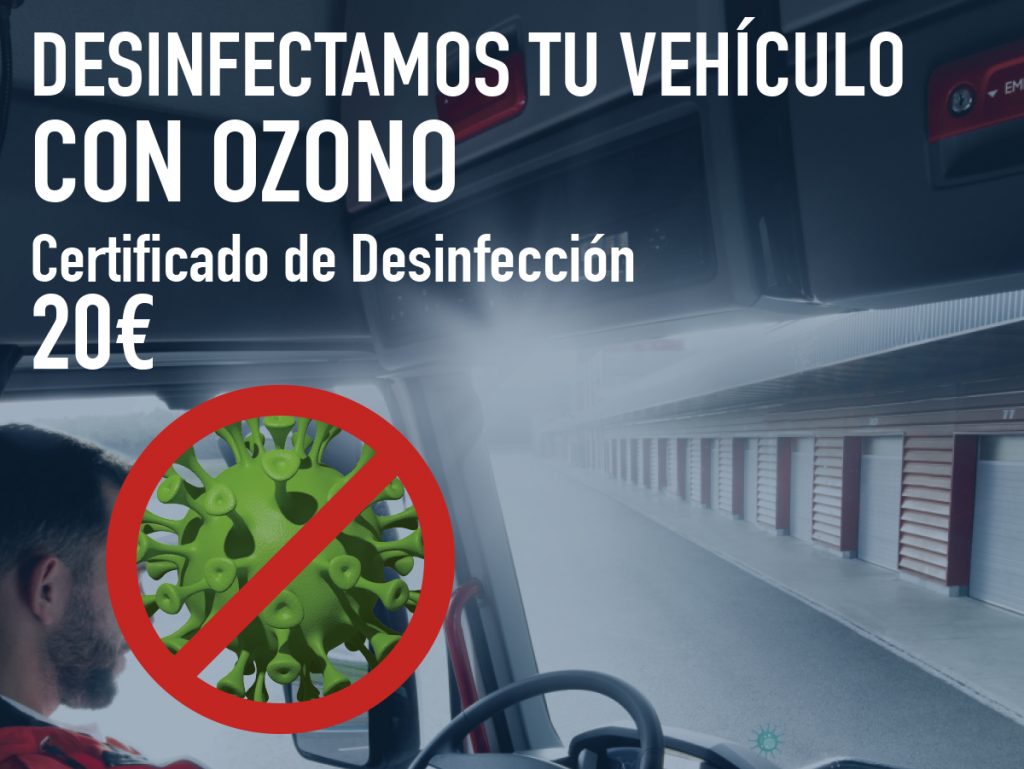 Desinfectamos tu vehículo con ozono
